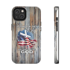 I Stand for the Flag but Kneel before God Phone Case