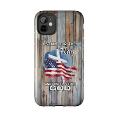 I Stand for the Flag but Kneel before God Phone Case