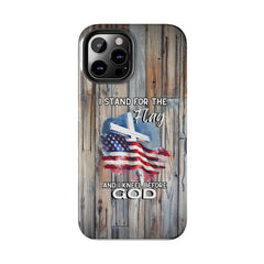 I Stand for the Flag but Kneel before God Phone Case