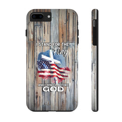 I Stand for the Flag but Kneel before God Phone Case