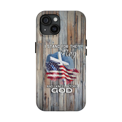 I Stand for the Flag but Kneel before God Phone Case