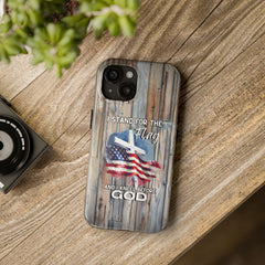 I Stand for the Flag but Kneel before God Phone Case