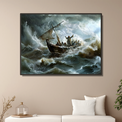 Jesus Calms The Storm Art Print